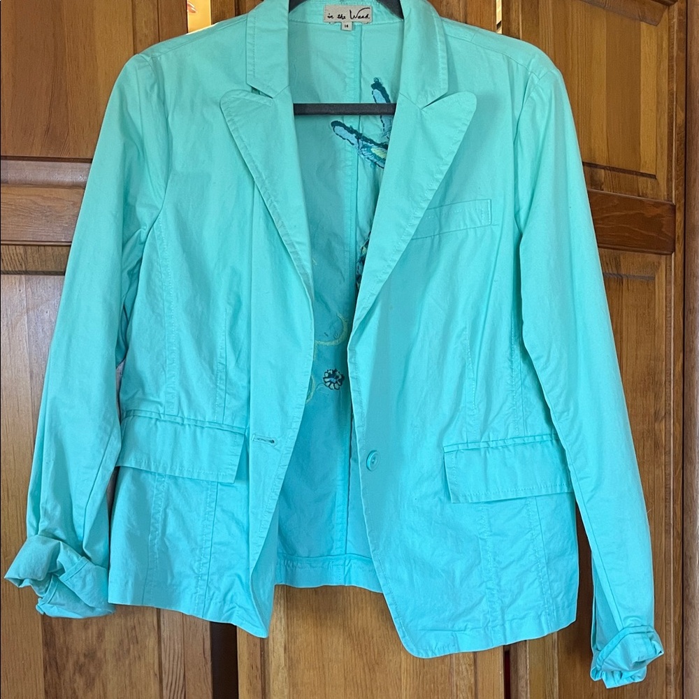 Light Turquoise Women's Blazer Jacket